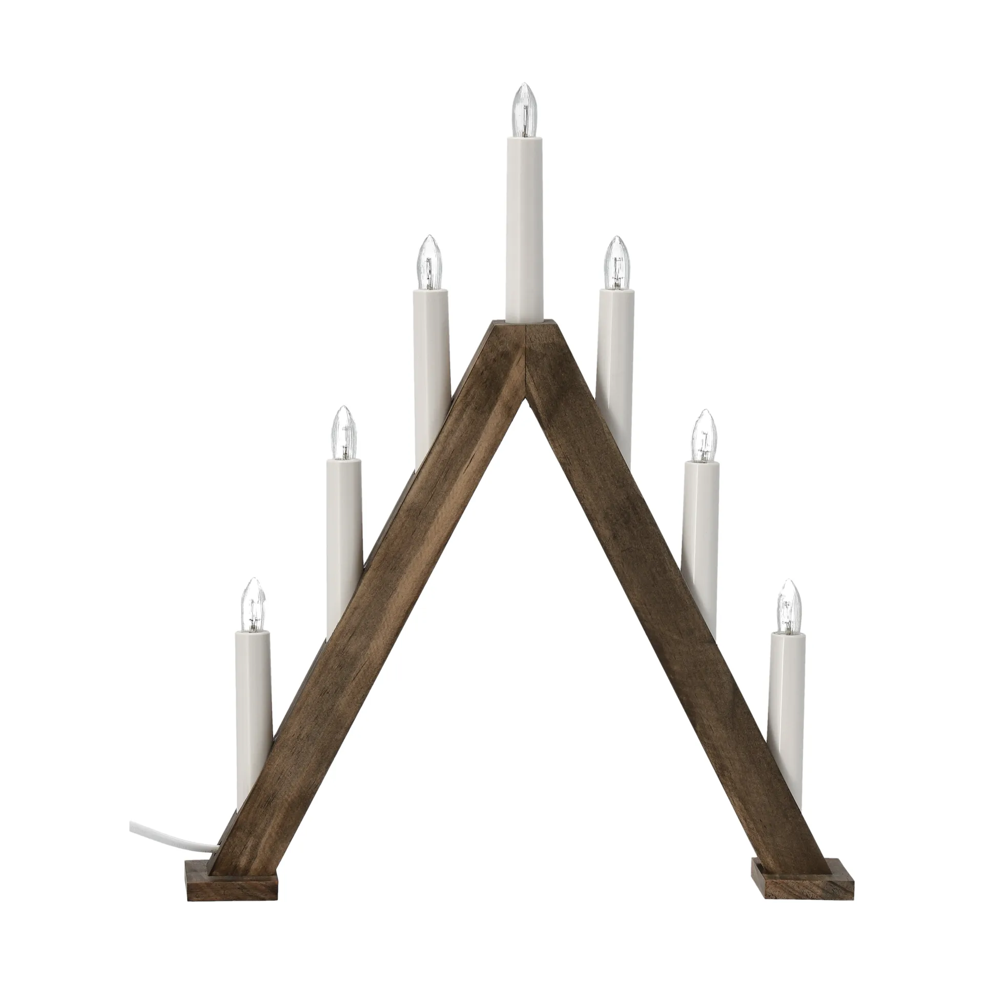 Nord adventsljusstake 40 cm, Mörkbetsad Scandi Living