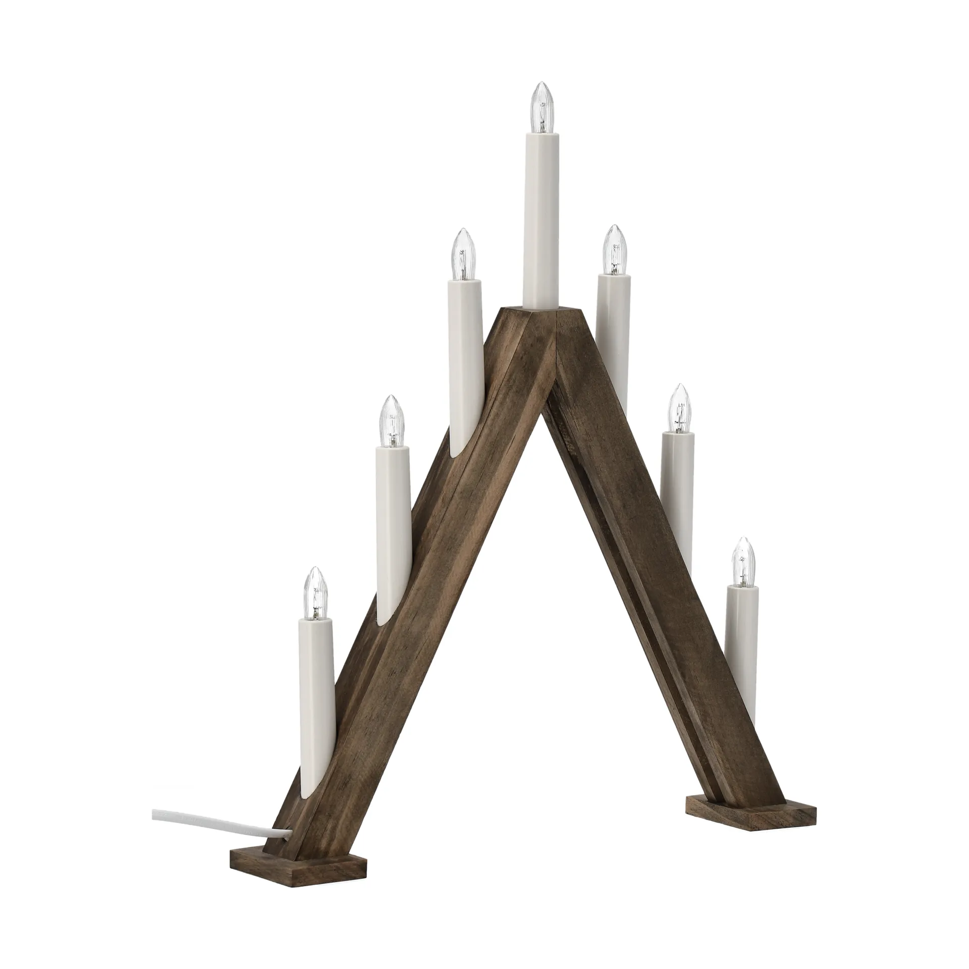 Nord adventsljusstake 40 cm, Mörkbetsad Scandi Living