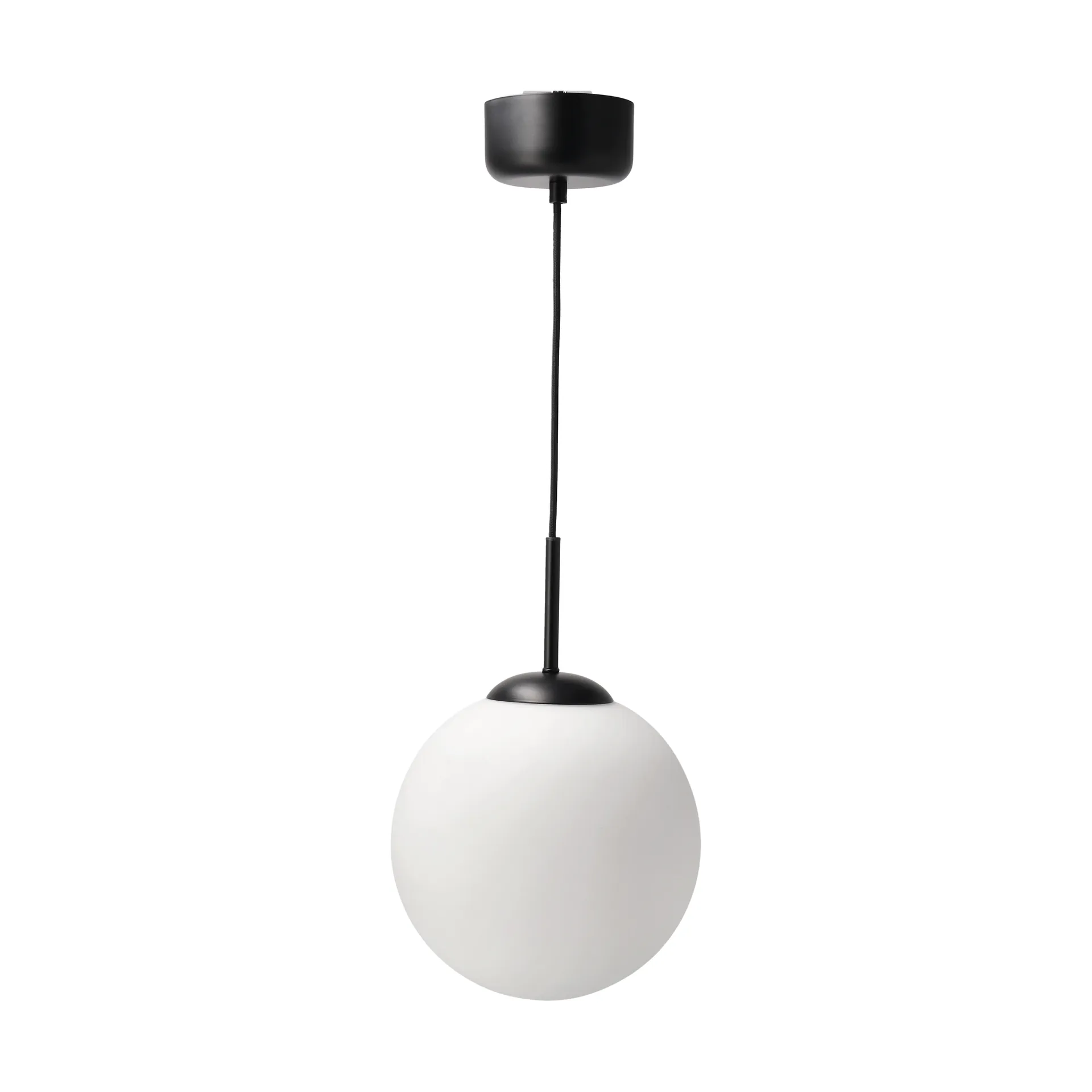 Solar Pendelleuchte D25 cm, Frostglas weiß Scandi Living