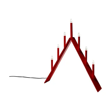 Spica 7 Advent candle holder - Red, led - SMD Design