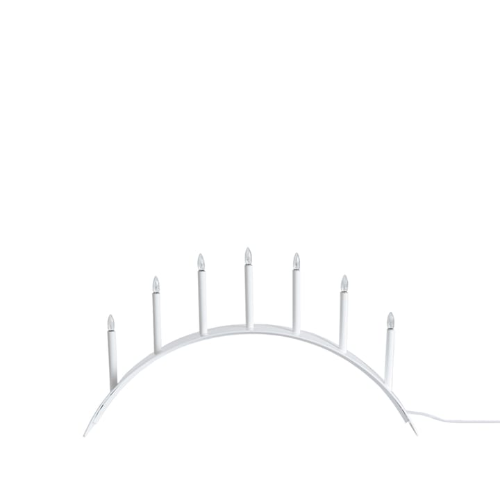 Spica Bow 7 Advent candle holder - White, led - SMD Design