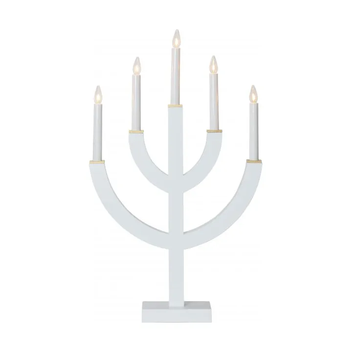 Anno 5 Kerzenständer 59 cm - Weiß - Star Trading