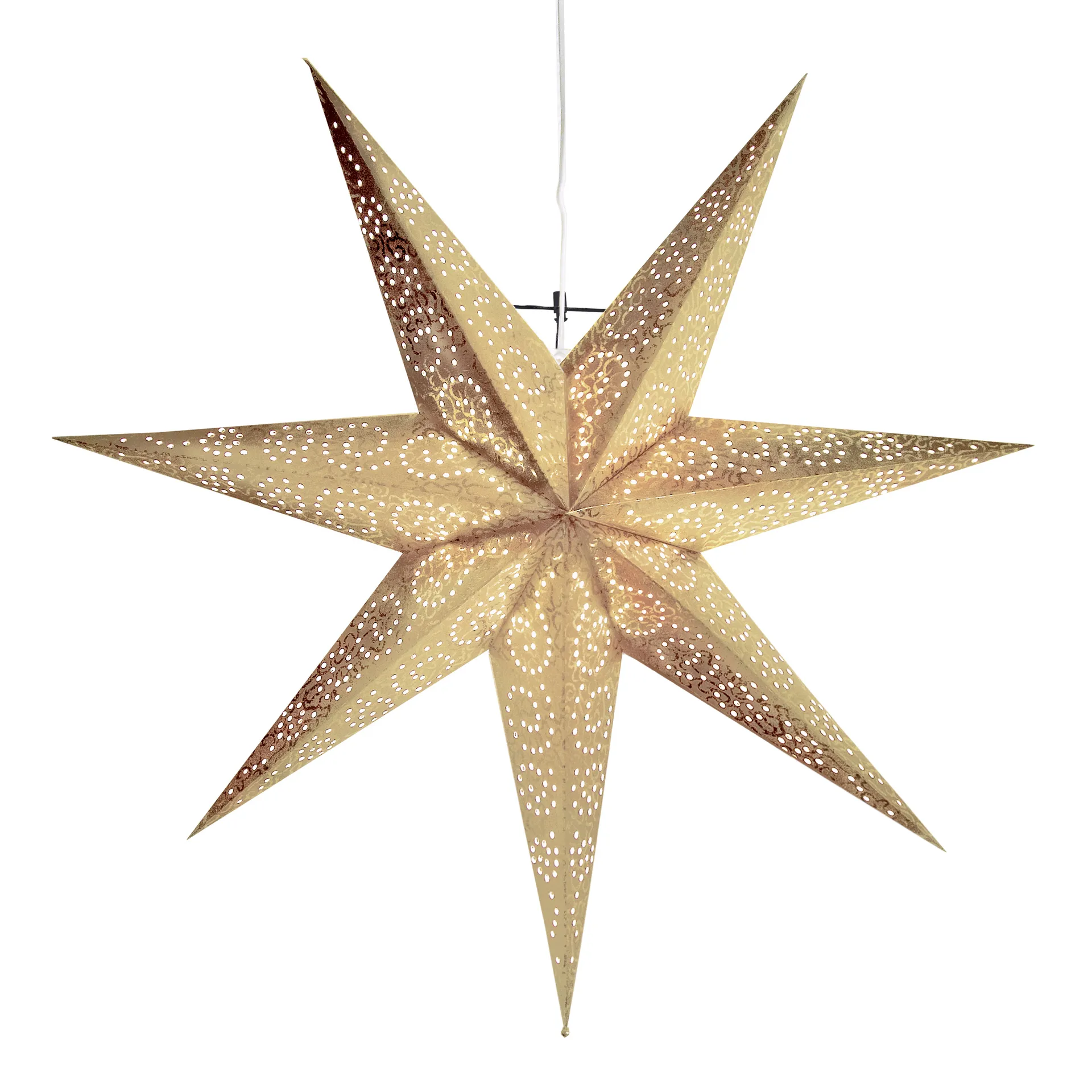 Antique advent star 60 cm, gold Star Trading