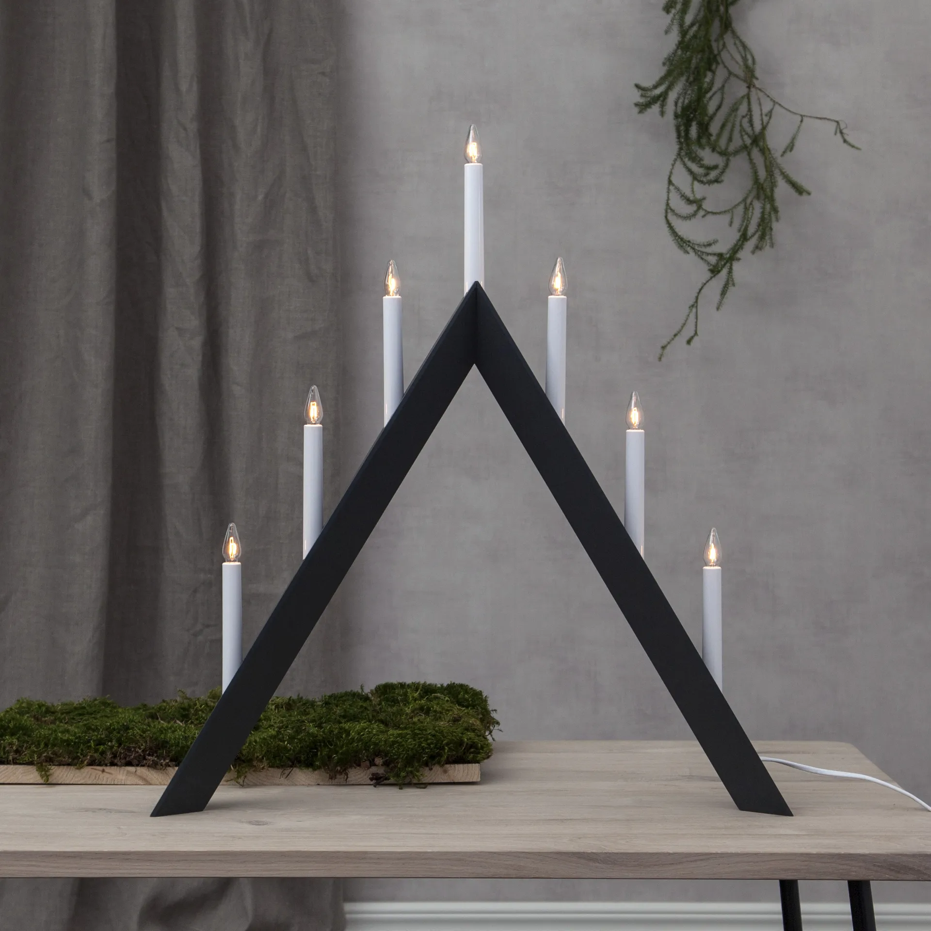 Arrow advent candelabra 64.5 cm, Grey Star Trading
