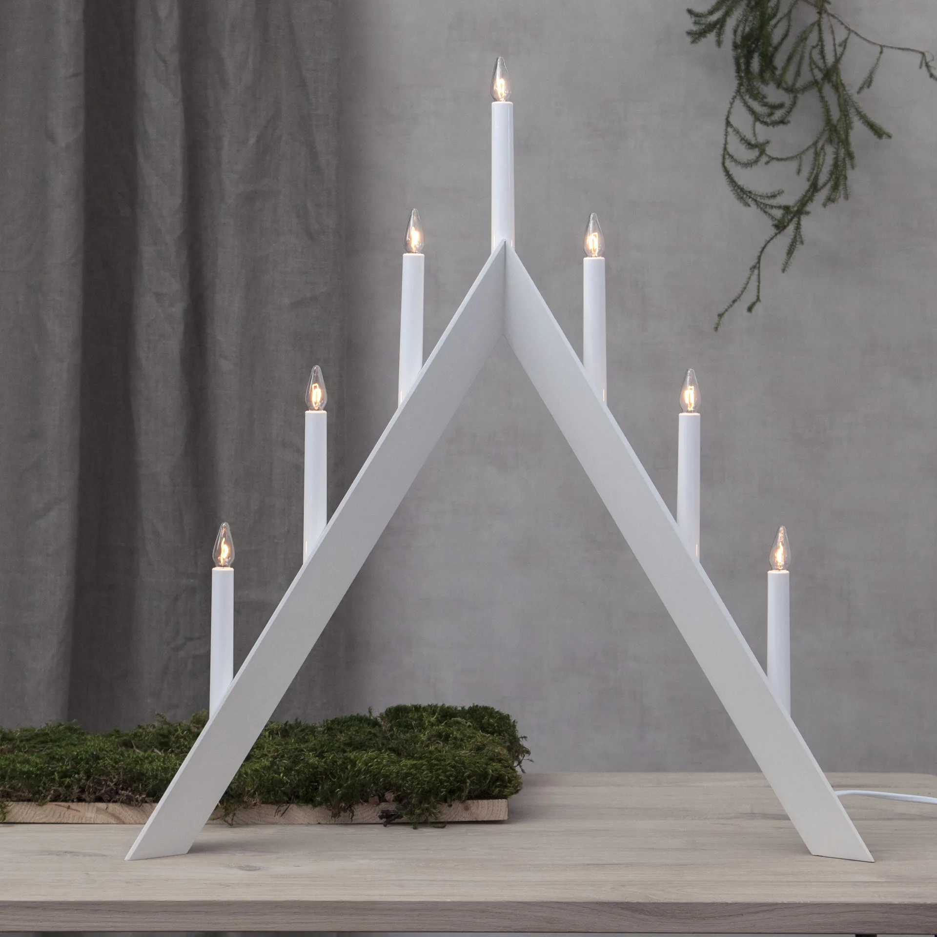Arrow advent candle holder 64,5 cm 2-pack - White Star Trading