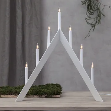 Arrow advent candle holder 64,5 cm 2-pack - White - undefined - Star Trading