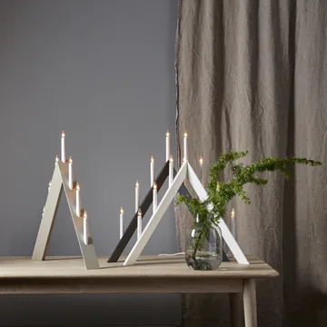 Arrow advent candle holder 64,5 cm 2-pack - White - undefined - Star Trading
