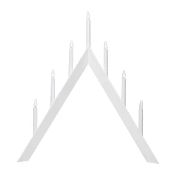 Arrow adventsljusstake 64,5 cm - Vit - Star Trading