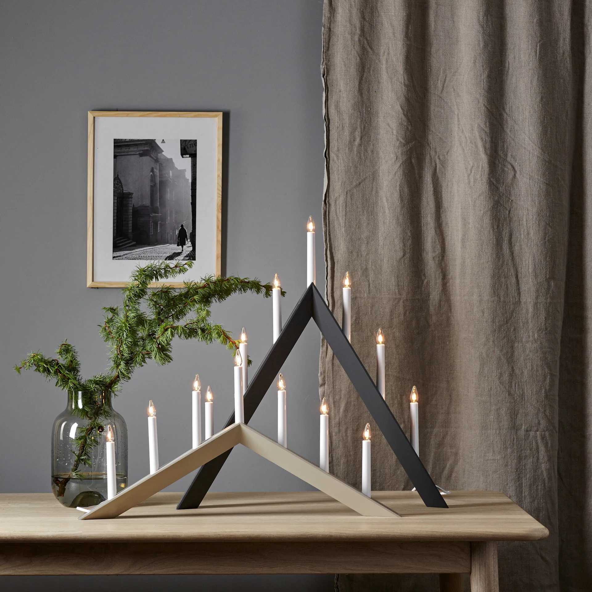Arrow candle holder 36 cm, Beige Star Trading