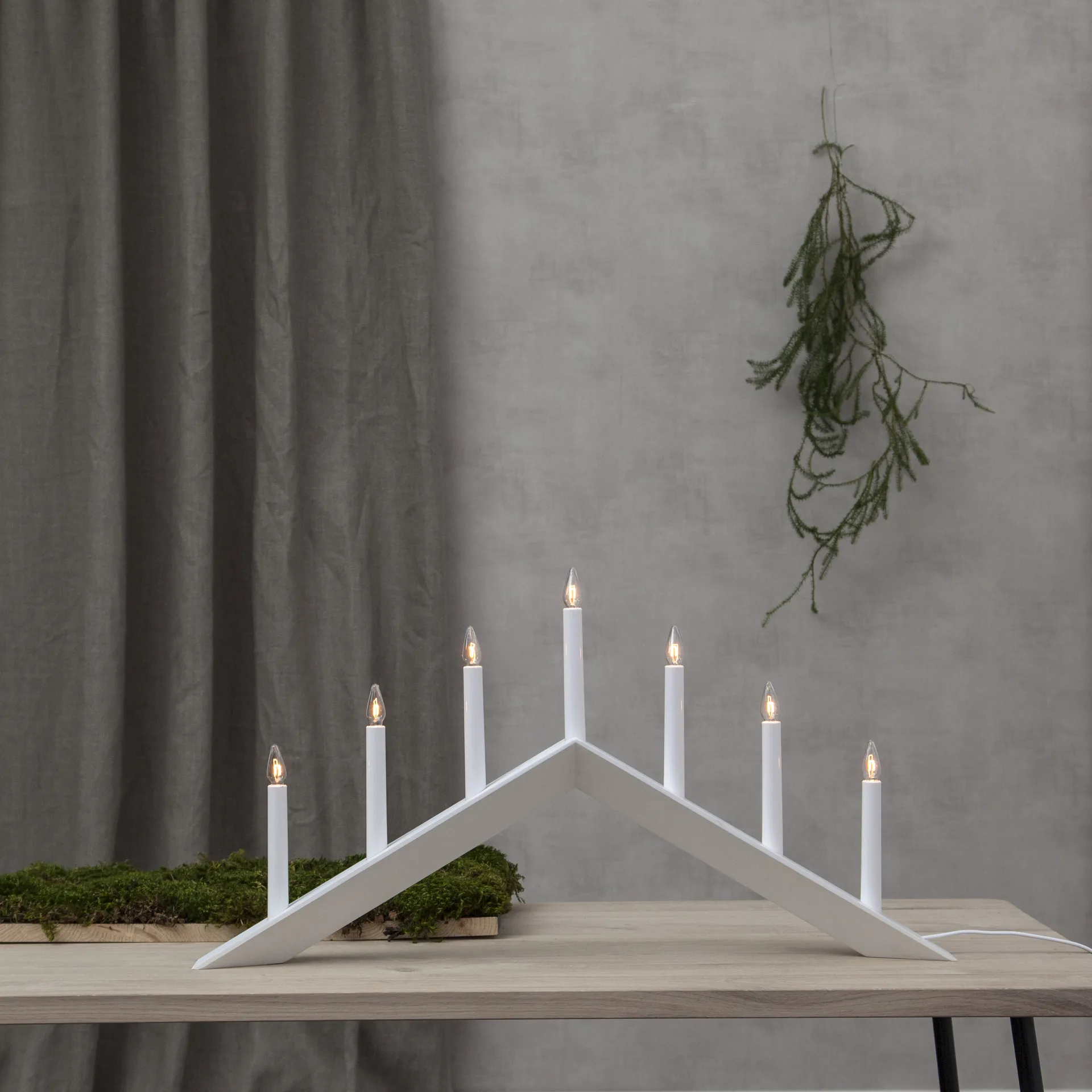 Arrow candle holder 36 cm, White Star Trading
