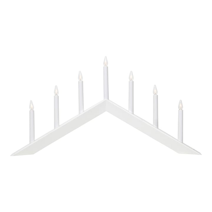 Arrow ljusstake 36 cm - Vit - Star Trading
