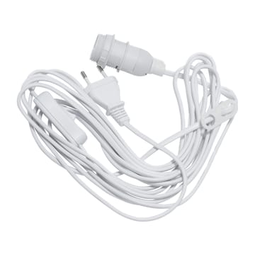 Cord stand E14 5 m with switch - White - Star Trading