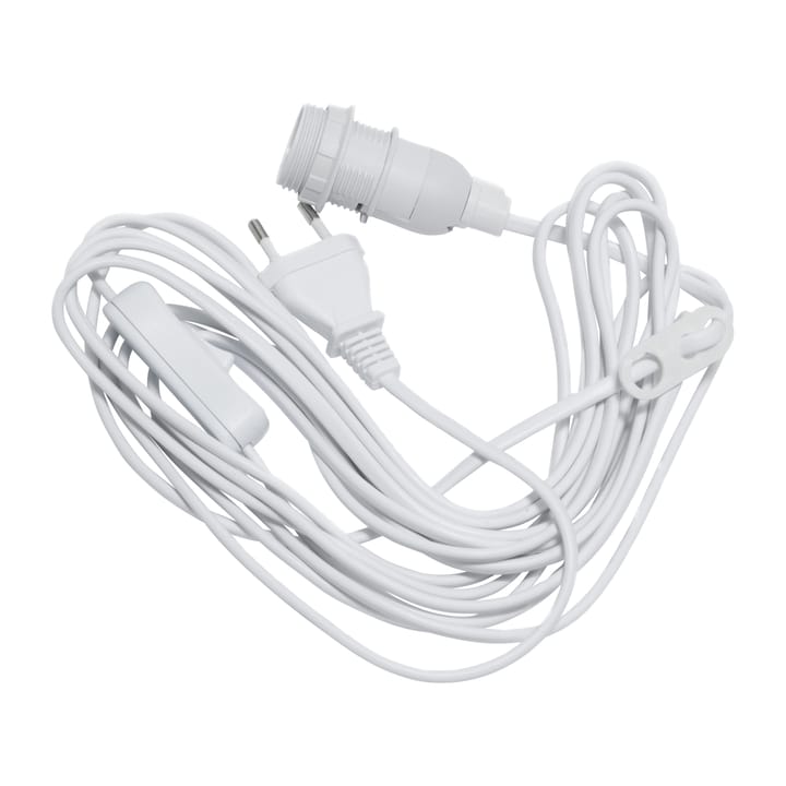 Cord stand E14 5 m with switch - White - Star Trading