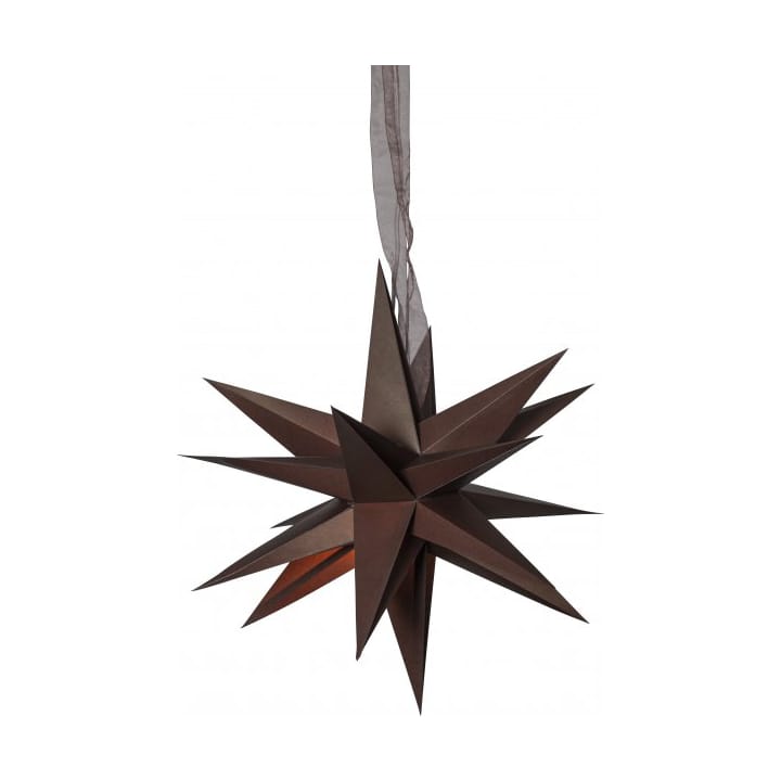 December Papierstern 35 cm, Braun Star Trading