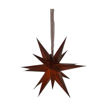 Star Trading December pappersstjärna 55 cm Brun