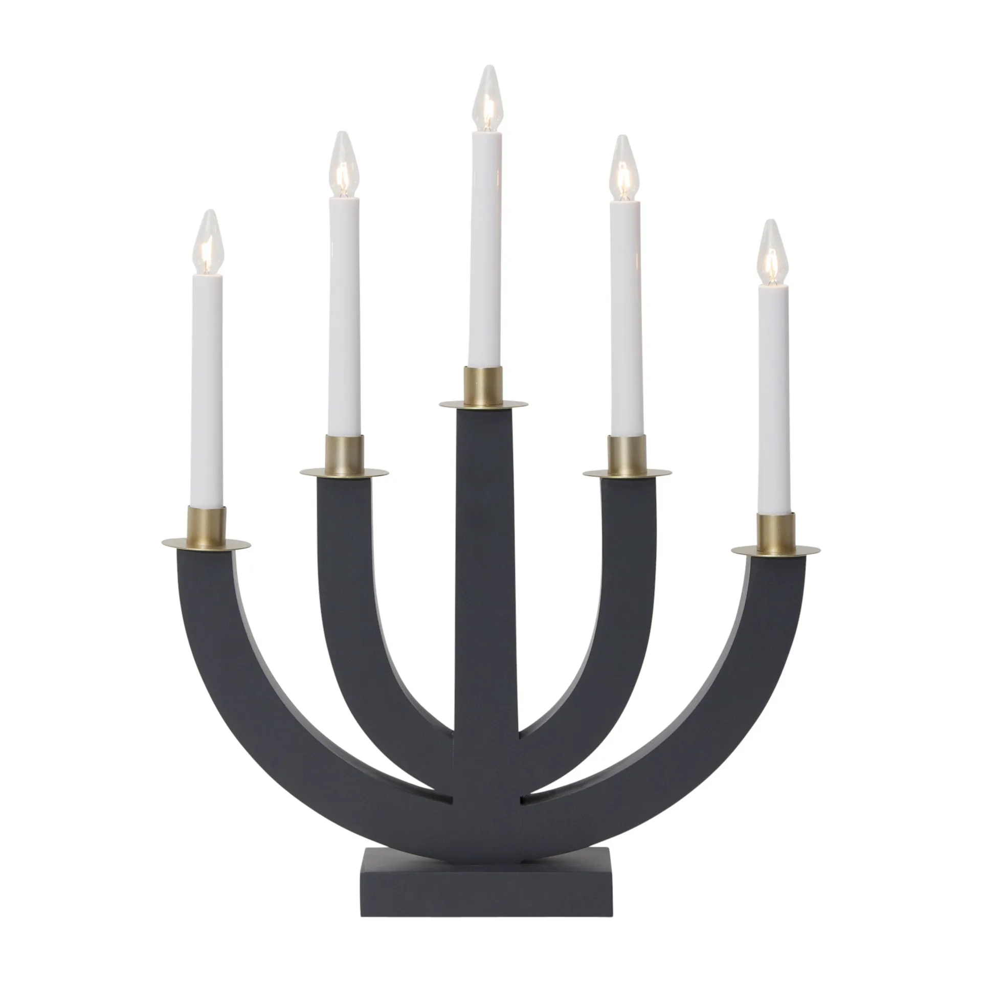 Eli advent candle, grey Star Trading