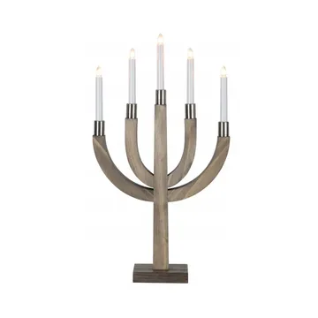 Star Trading Elias 5 träljusstake 67cm Brun