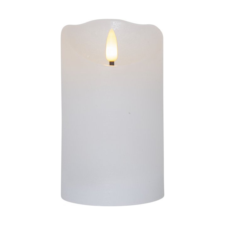 Star Trading Flame Rustic M pillar candle Ø7.5x12.5 cm White