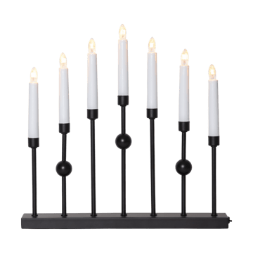 Star Trading Gustavo 7 metalljusstake 37x37 cm Svart