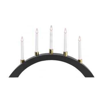 Star Trading Halla Bow ljusstake 55 cm Grå