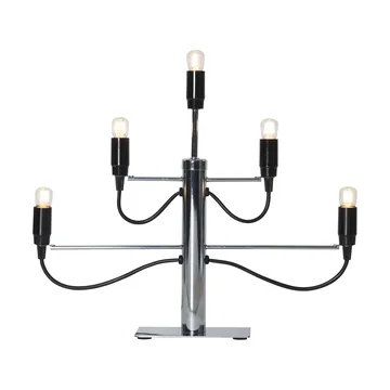 Milano 5 candlestick 46cm - Chrome - Star Trading