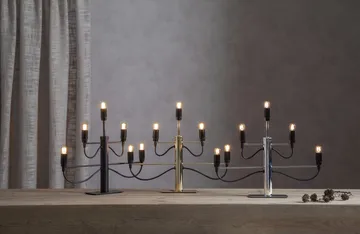 Milano 5 candlestick 46cm - Chrome - Star Trading