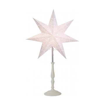 Star Trading Romantic stjärna bordslampa 35 cm Vit