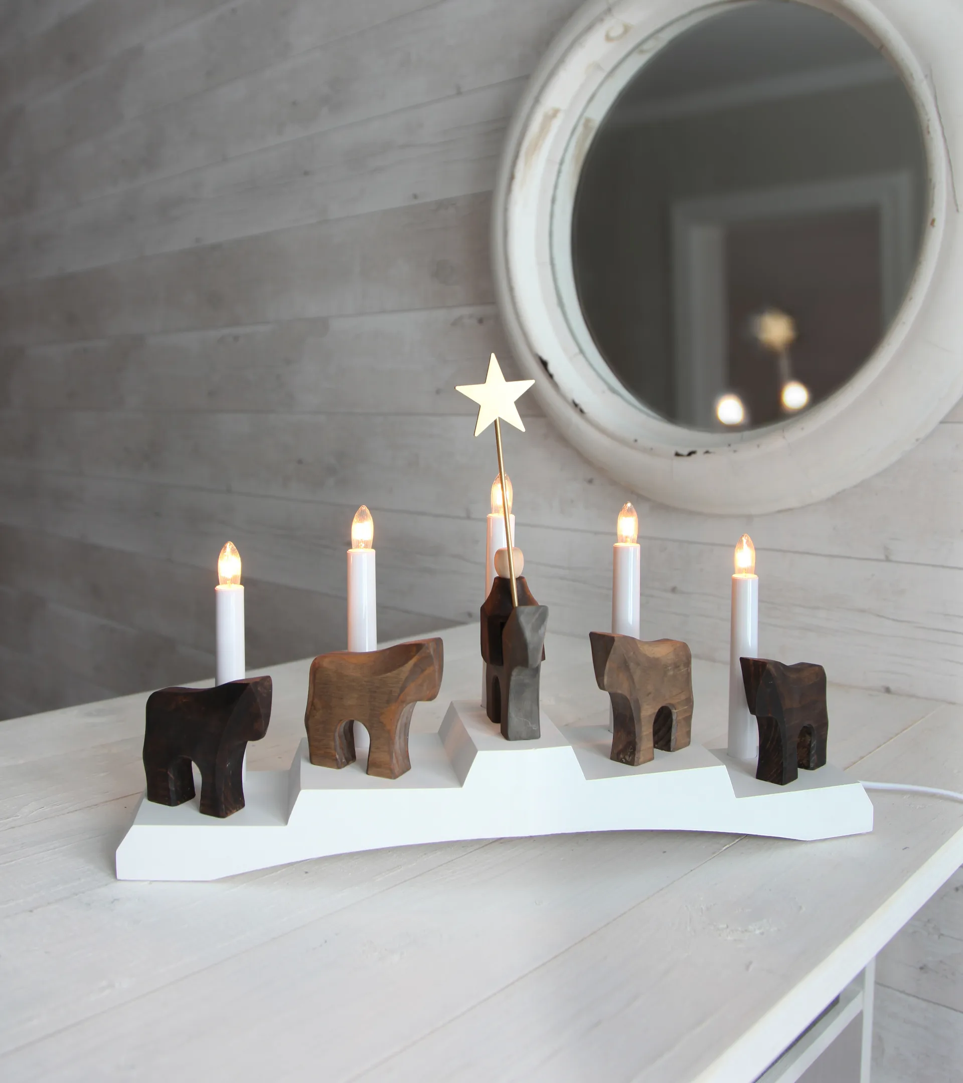 Staffans fålar advent candle 5 lamps, White Star Trading