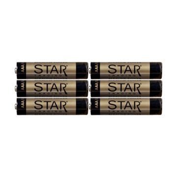 Star Trading Star Trading batteri 6-pack AAA