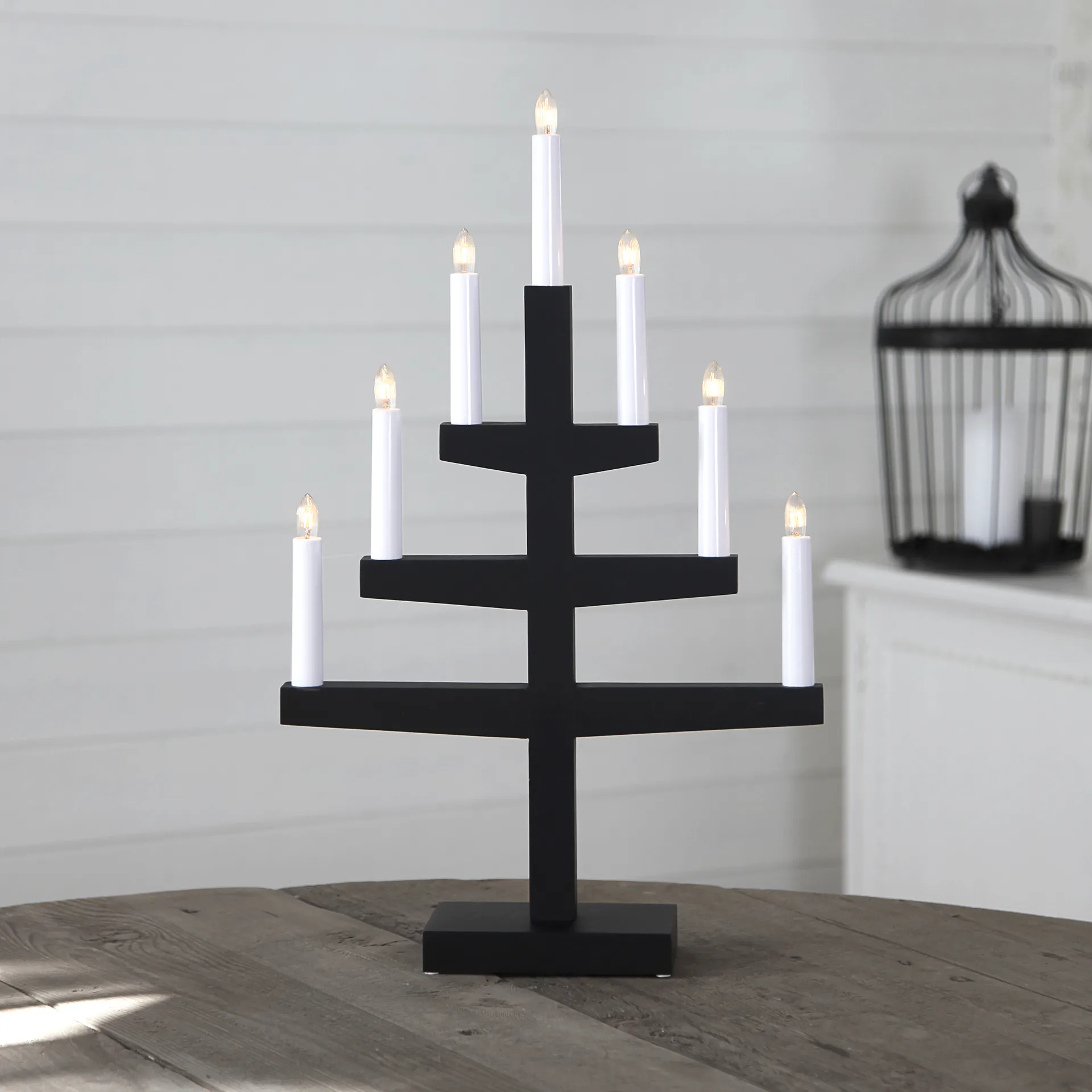 Trapp advent candle arch 54 cm, black Star Trading
