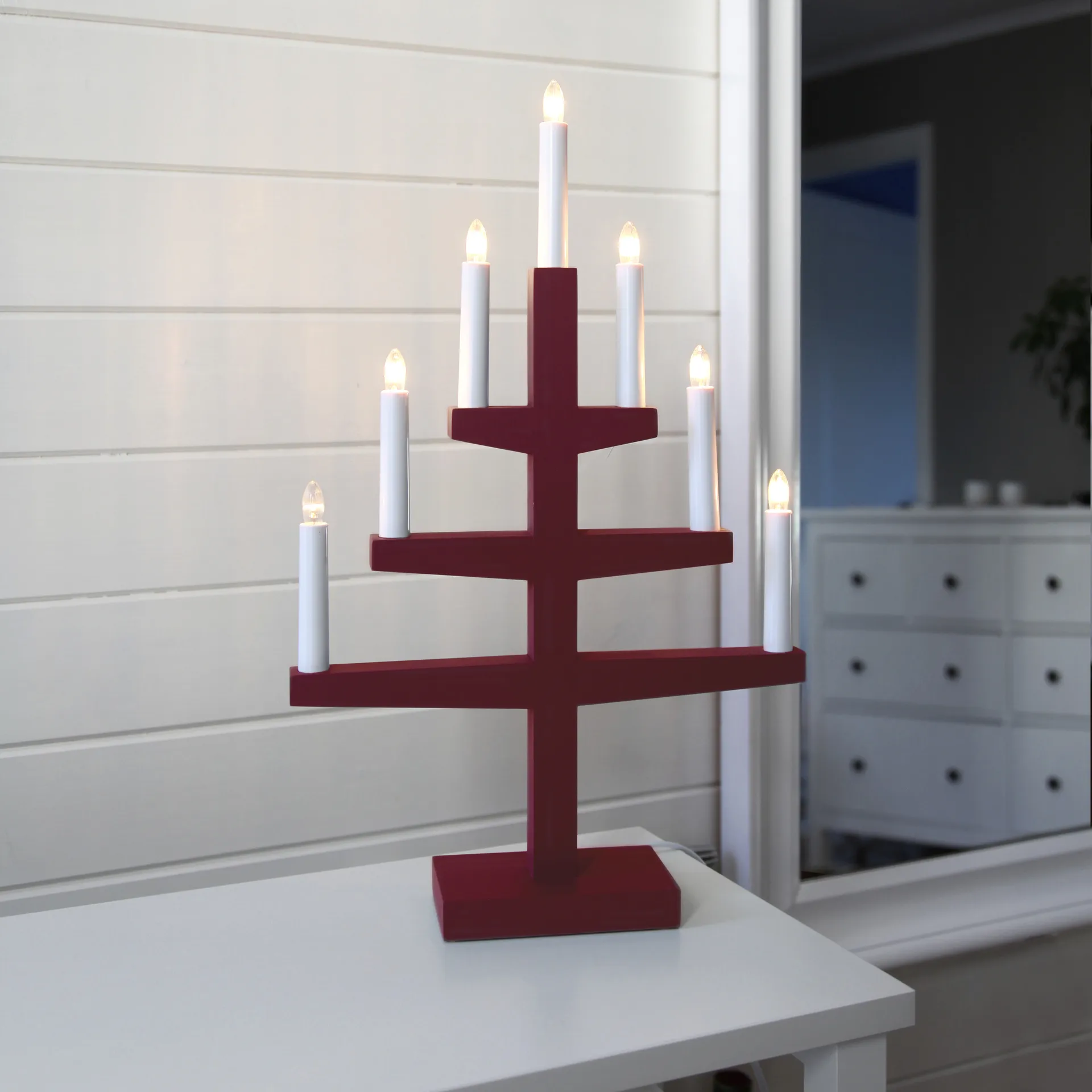 Trapp advent candle arch 54 cm, red Star Trading