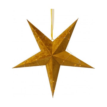 Star Trading Velvet pappersstjärna 60 cm Mässing