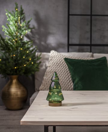 Verde glasdekoration LED 20 cm - Grön - Star Trading