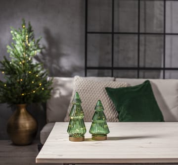 Verde glasdekoration LED 20 cm - Grön - Star Trading