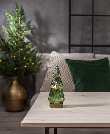 Verde Glasdekoration LED 24 cm - Grün - Star Trading