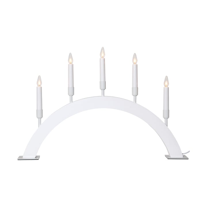 Vind båge advent candlestick - White - Star Trading