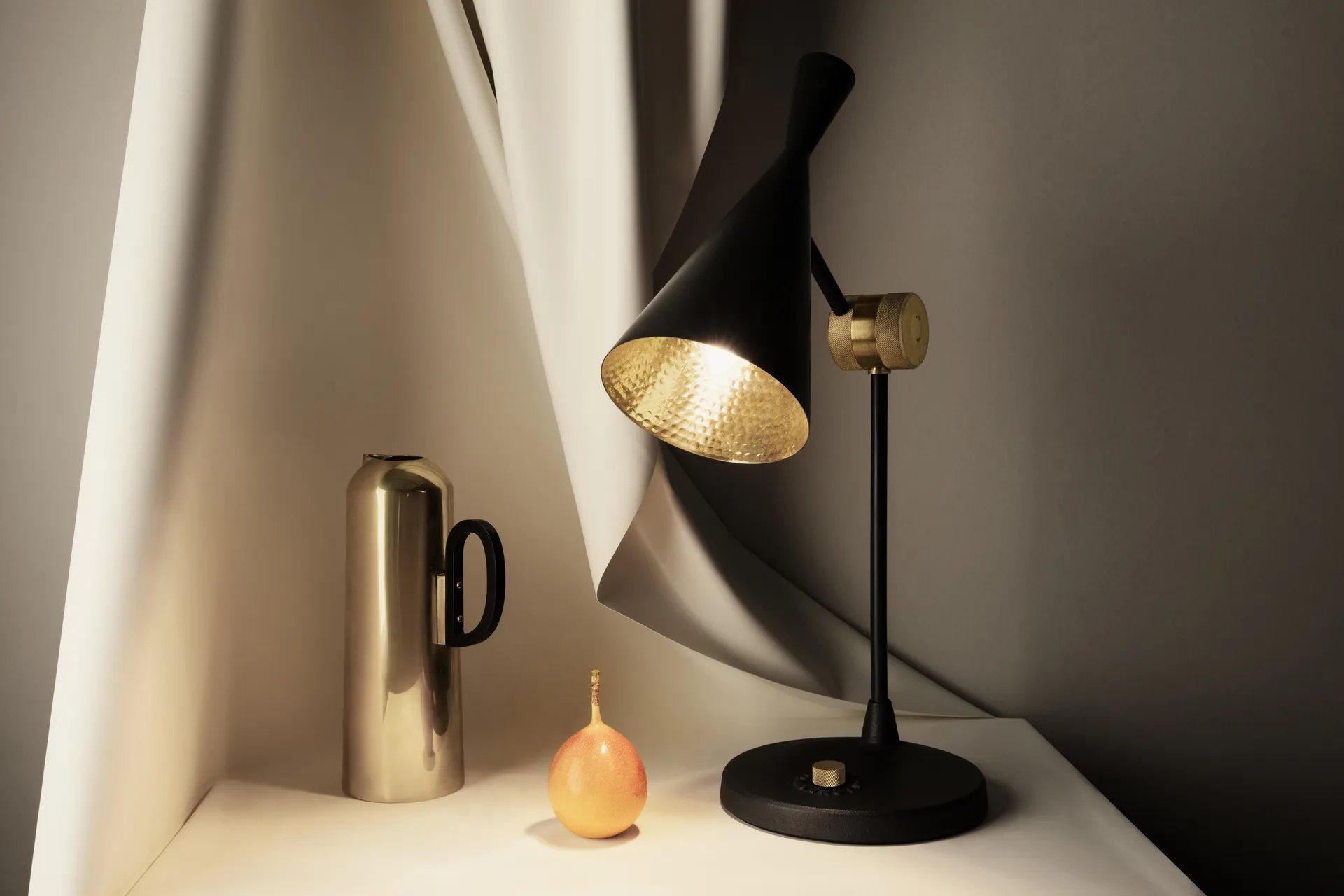 Beat table lamp 53 cm, Black Tom Dixon