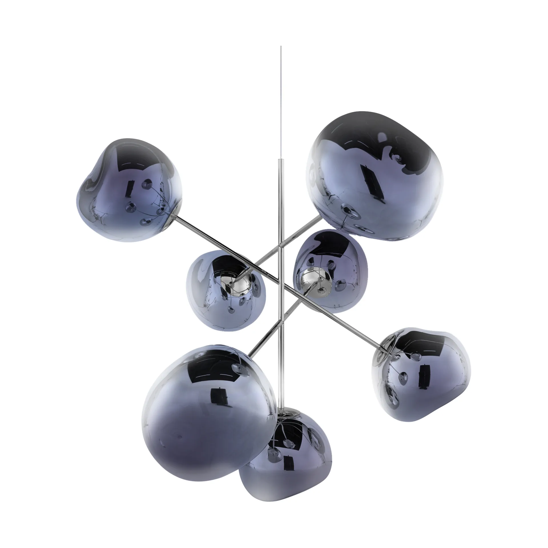 Melt Chandelier large takkrona LED 196 cm, Smoke Tom Dixon