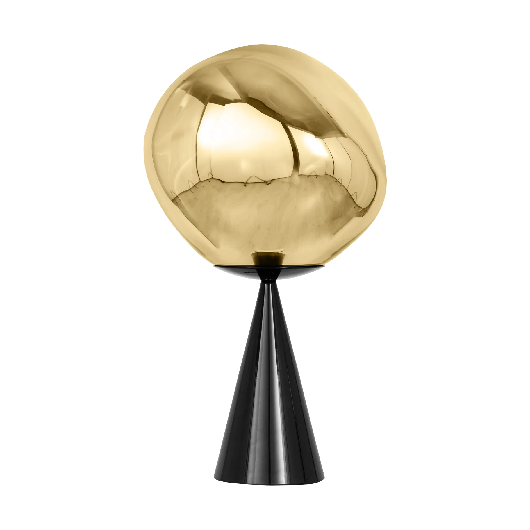 Melt Cone fat bordslampa LED 46,5 cm, Gold Tom Dixon