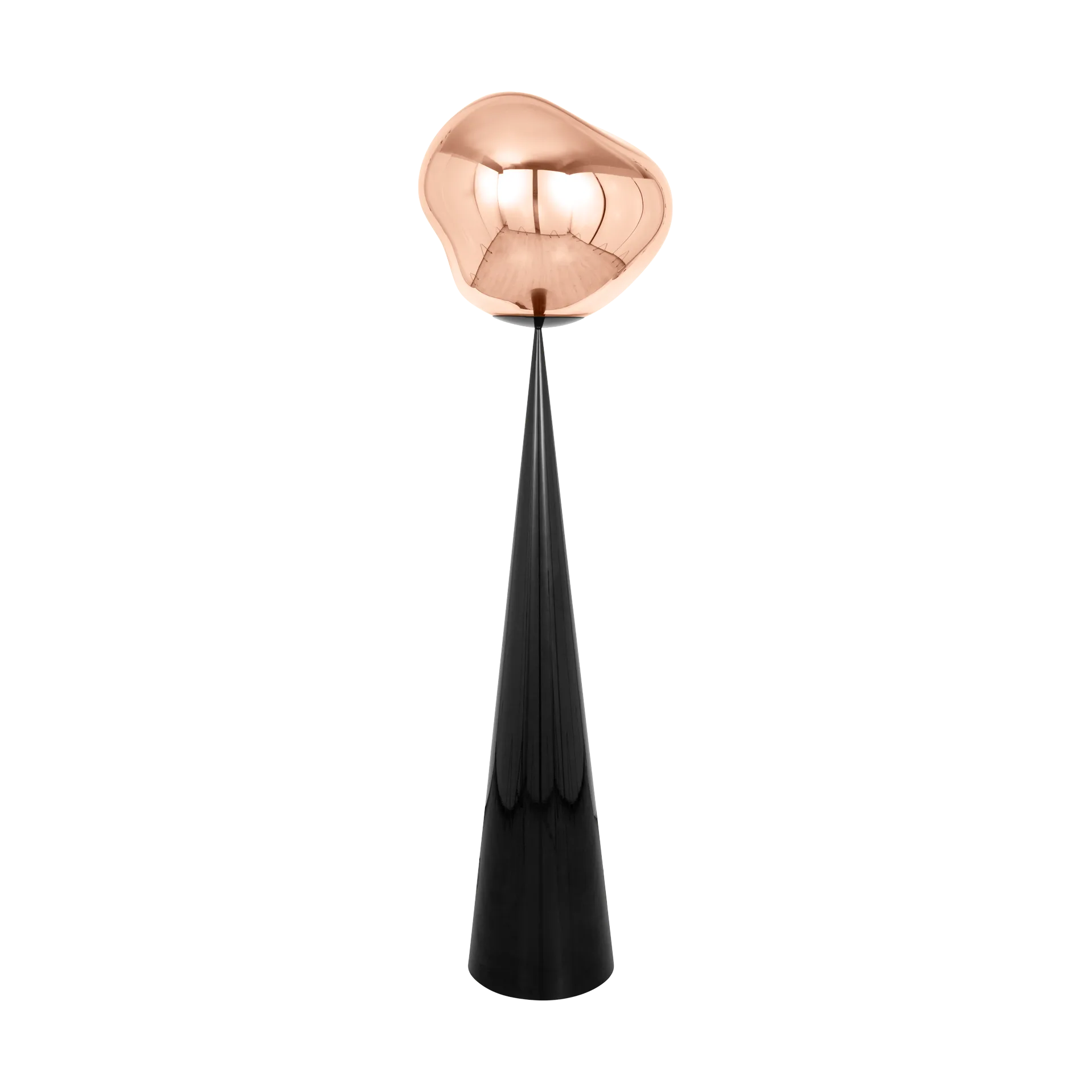 Melt Cone fat Stehleuchte LED 174,5 cm, Copper Tom Dixon