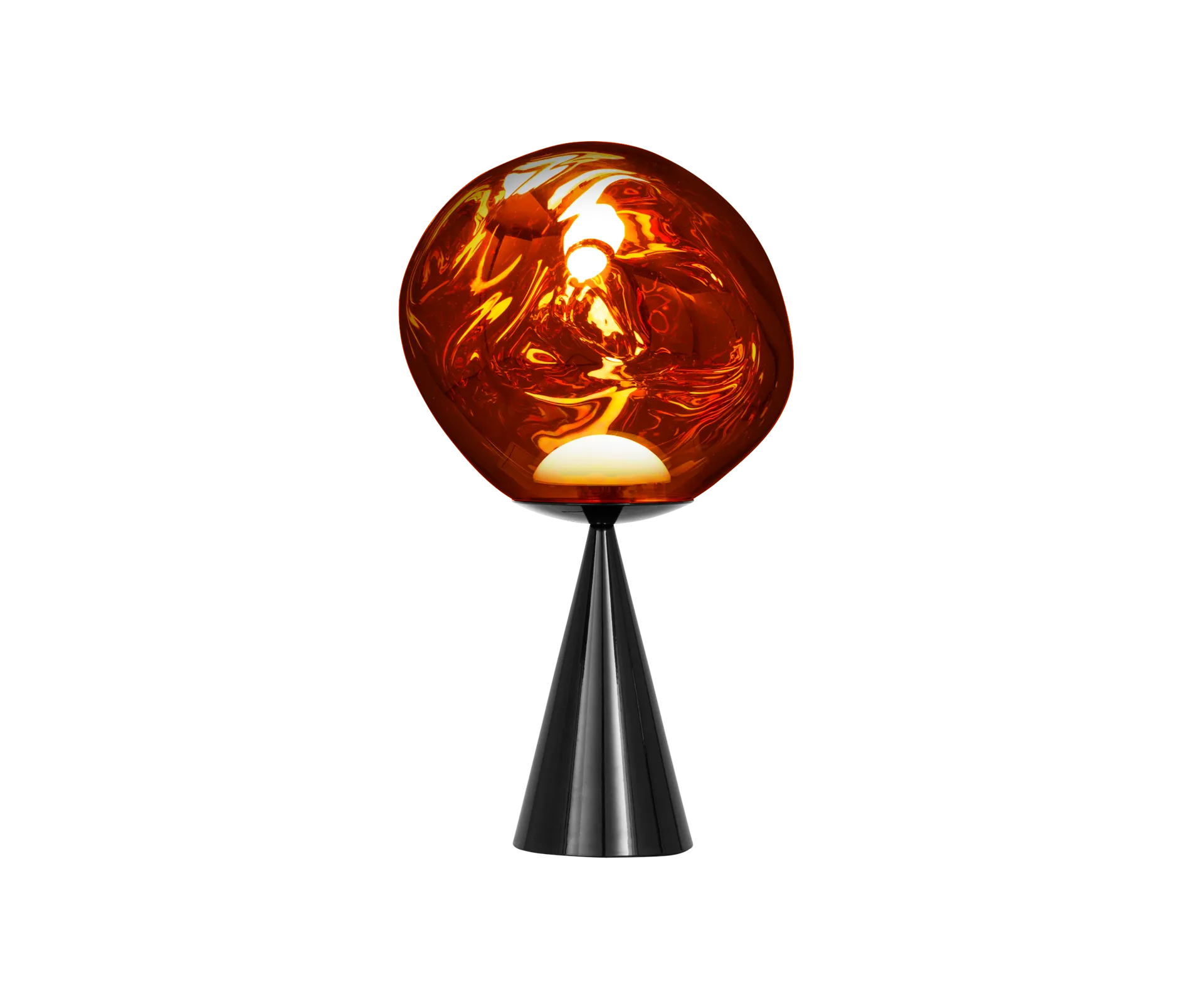 Melt Cone fat table lamp LED 46,5 cm, Copper Tom Dixon