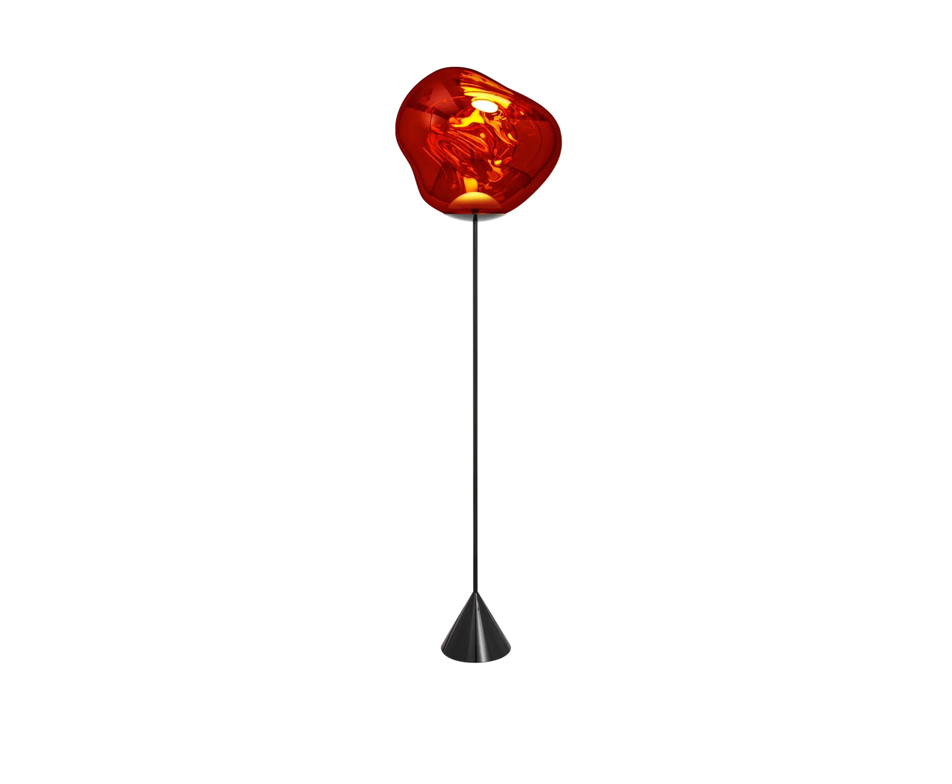 Melt Cone slim floor lamp LED 180 cm, Copper Tom Dixon