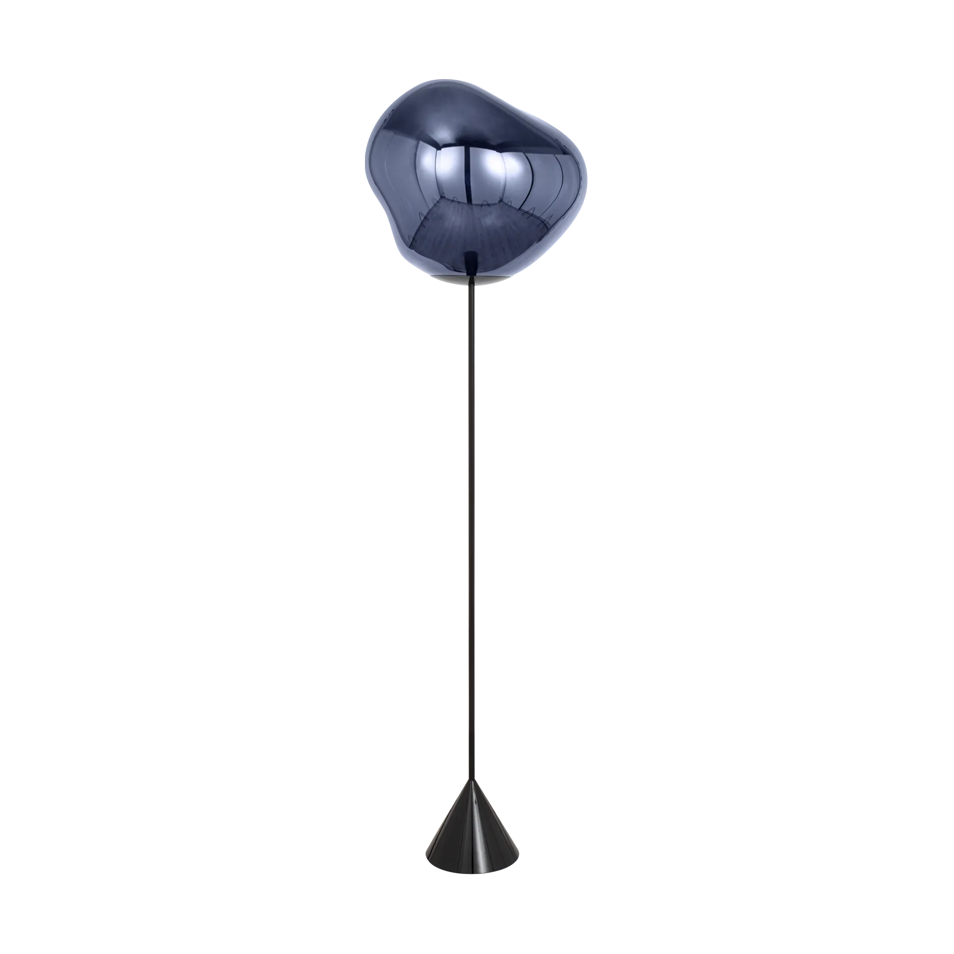 Melt Cone slim floor lamp LED 180 cm, Smoke Tom Dixon