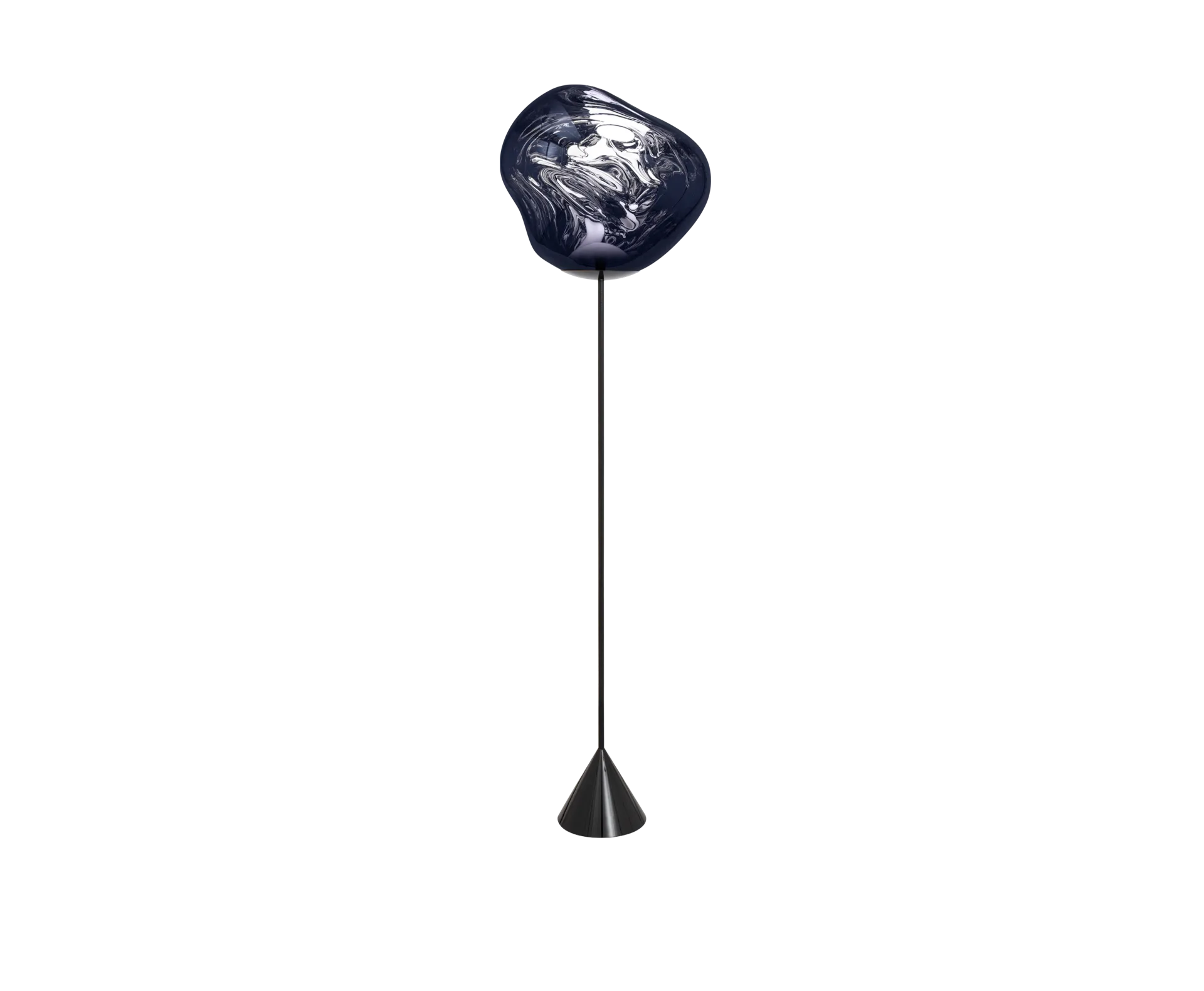 Melt Cone slim golvlampa LED 180 cm, Smoke Tom Dixon