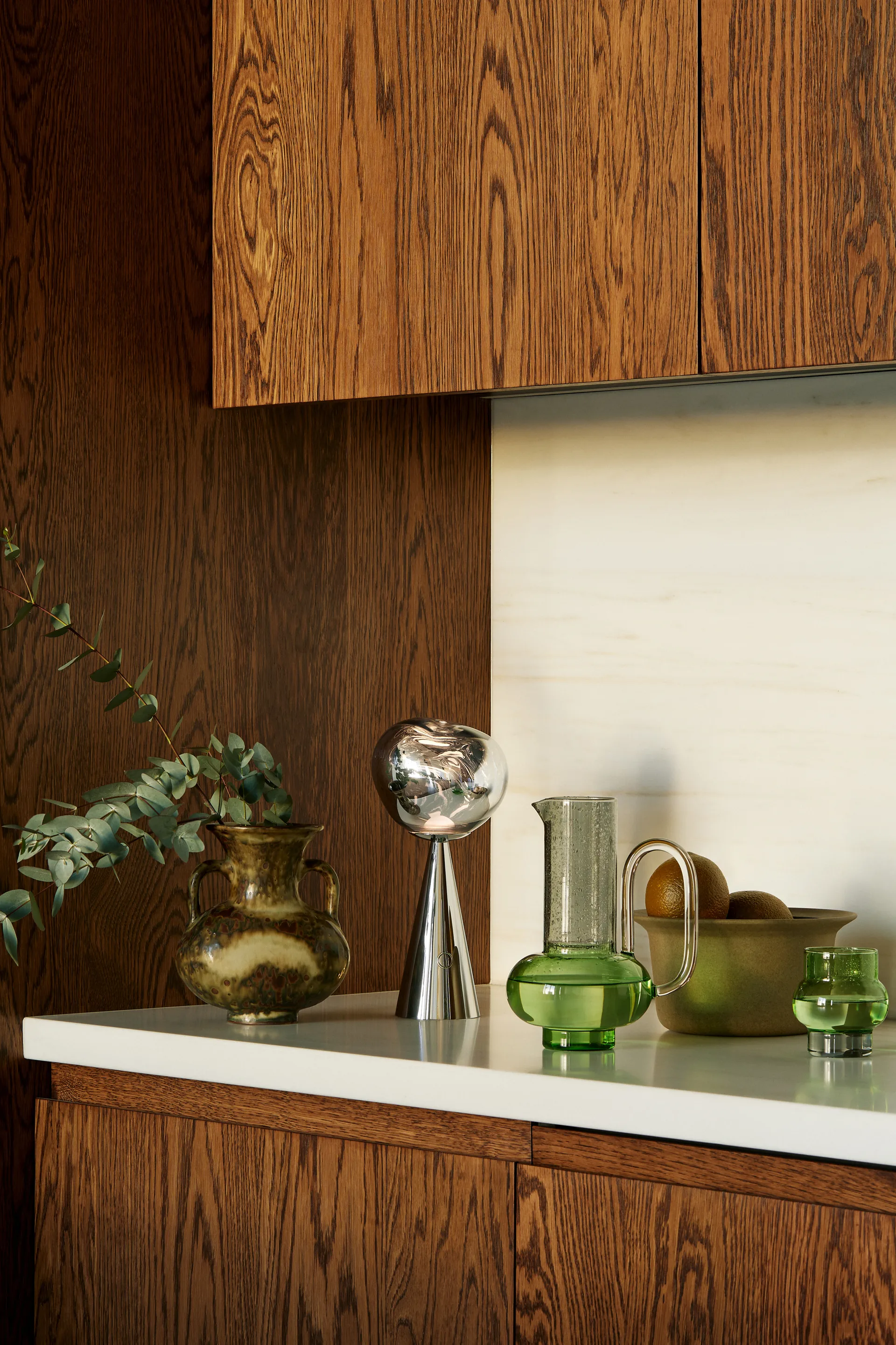 Melt portabel LED bordslampa 28,5 cm, Silver Tom Dixon