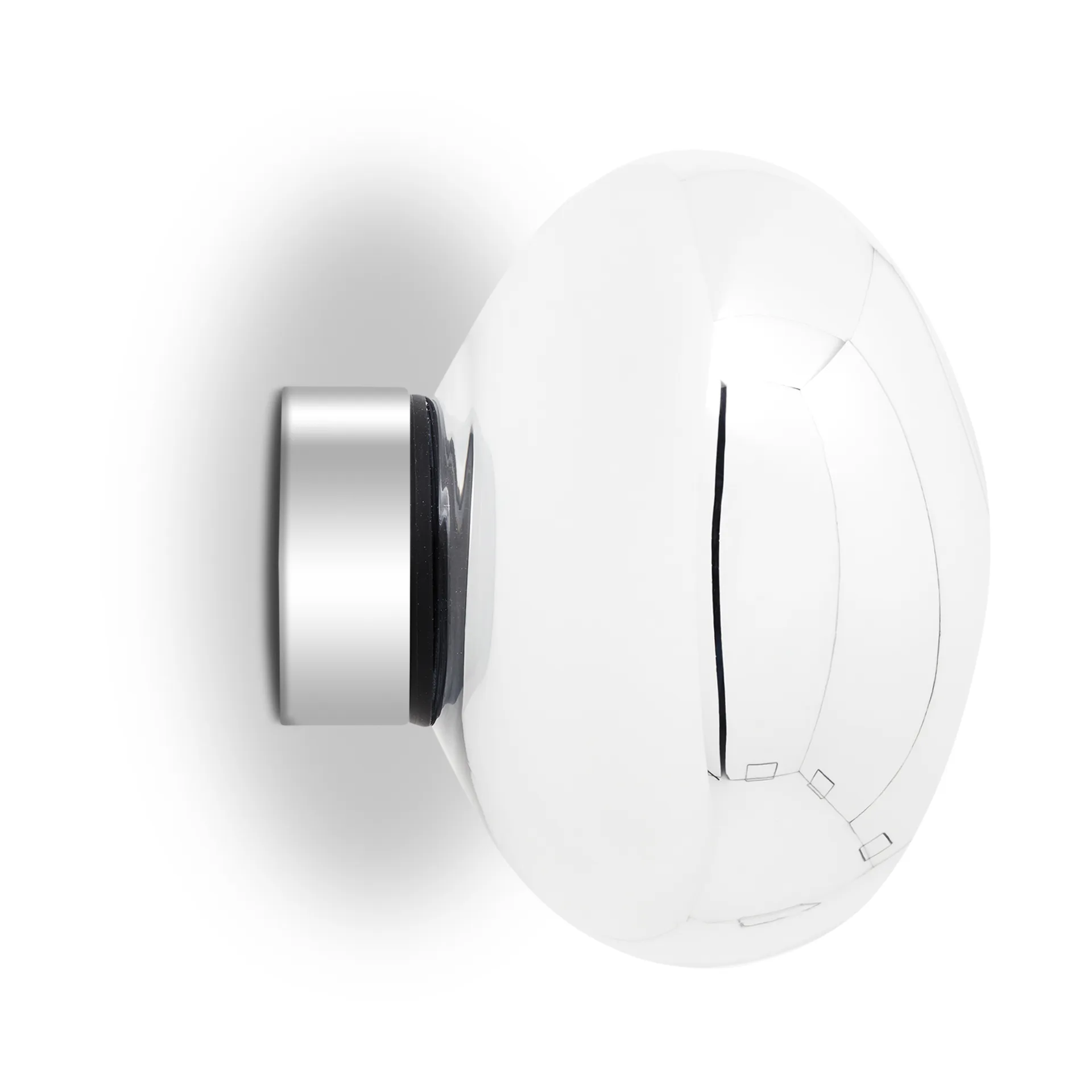 Melt Surface mini vägglampa LED 30 cm, Silver Tom Dixon