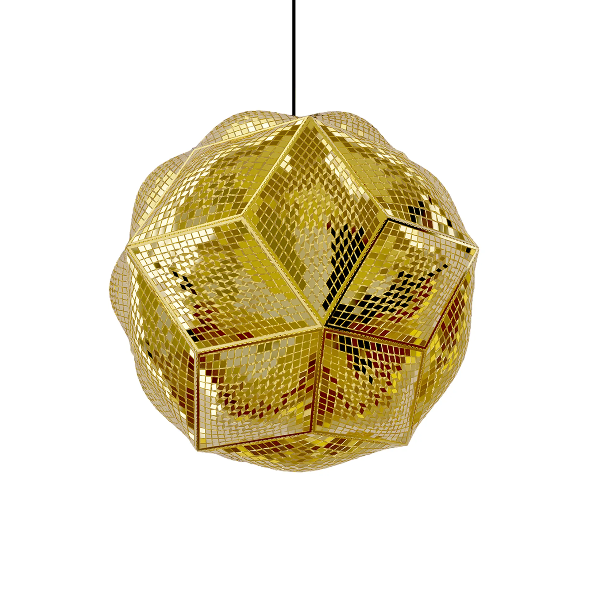 Puff Pendant ceiling lamp Ø45 cm, Brass Tom Dixon