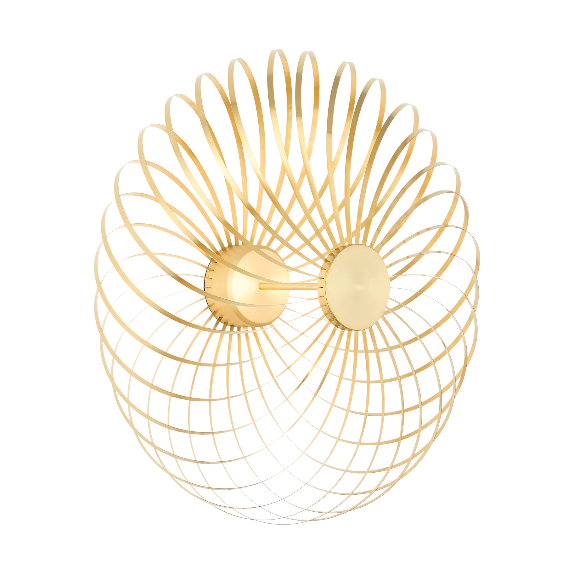 Spring Surface wall lamp 58 cm, Brass Tom Dixon