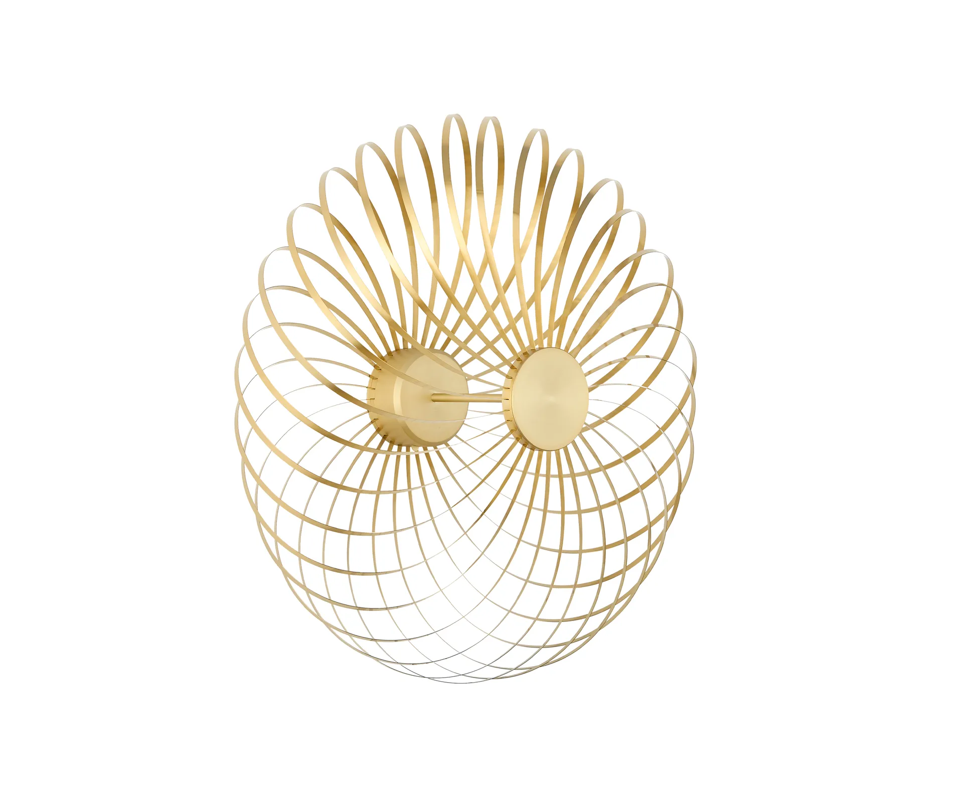 Spring Surface wall lamp 58 cm, Brass Tom Dixon