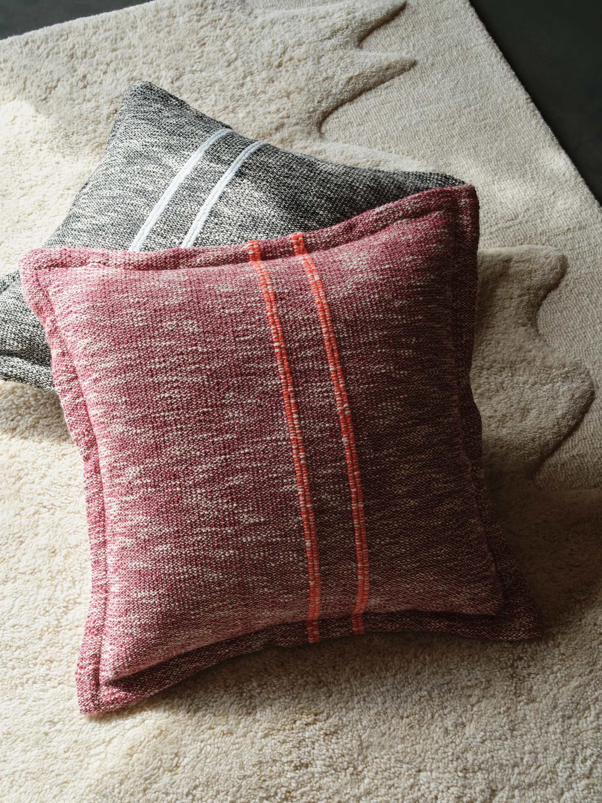 Track decorative cushion, Burgundy, 56x56 cm Tom Dixon